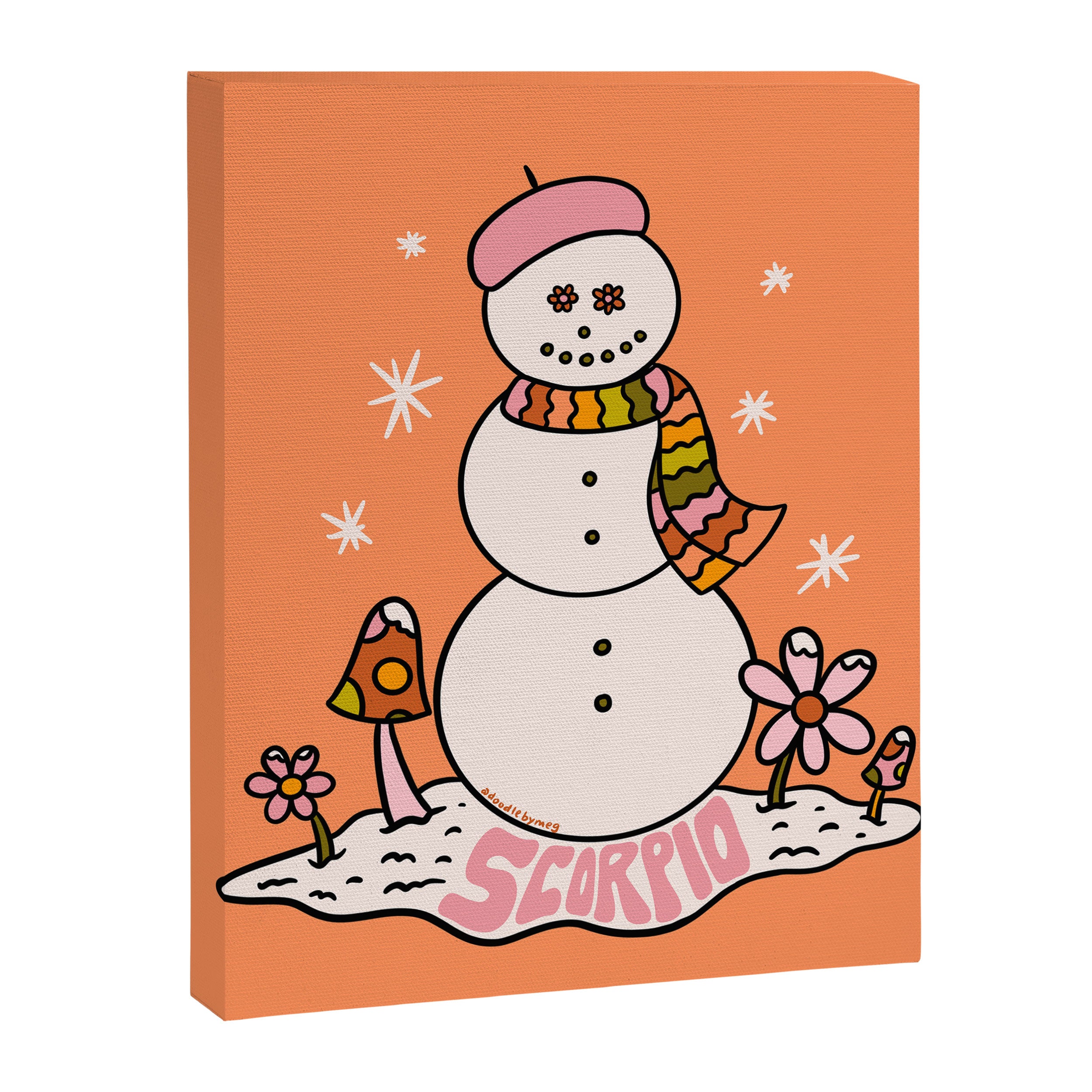Scorpio Snowman Canvas Print Gallery Image 8