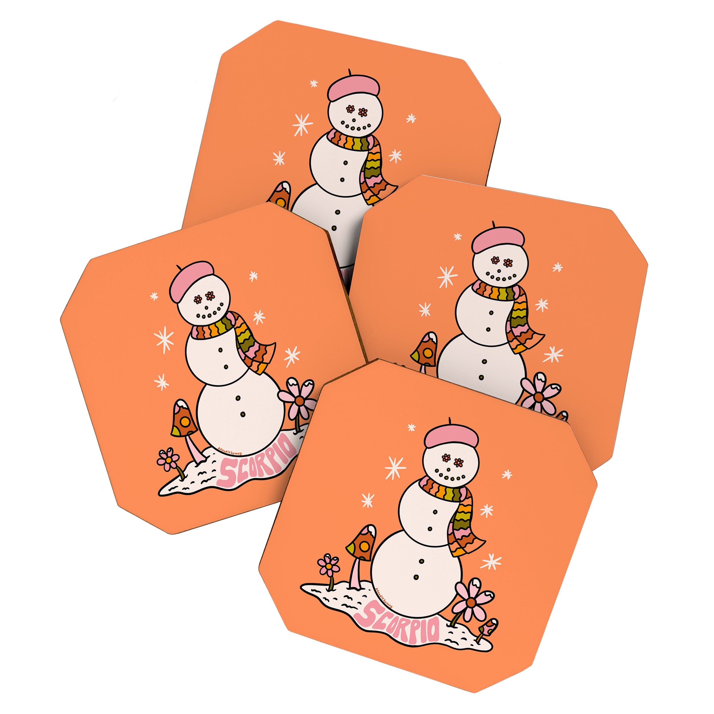 Scorpio Snowman Coaster Gallery Image 1