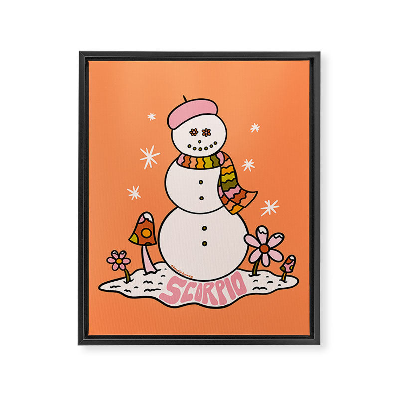 Scorpio Snowman Framed Canvas Print Gallery Image 8