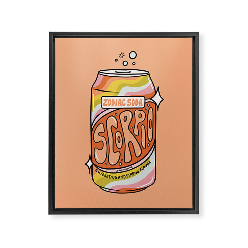 Scorpio Soda Framed Canvas Print Gallery Image 6