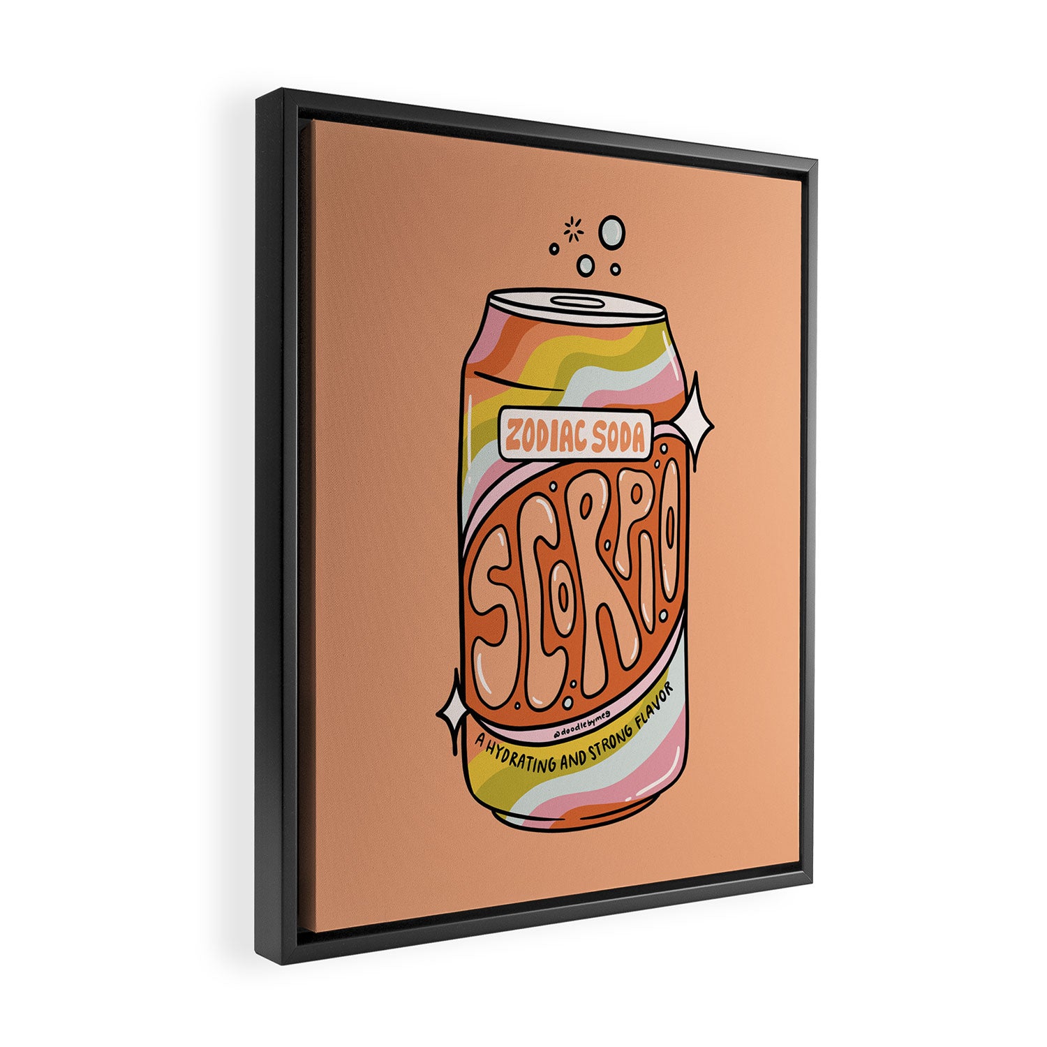 Scorpio Soda Framed Canvas Print Gallery Image 2