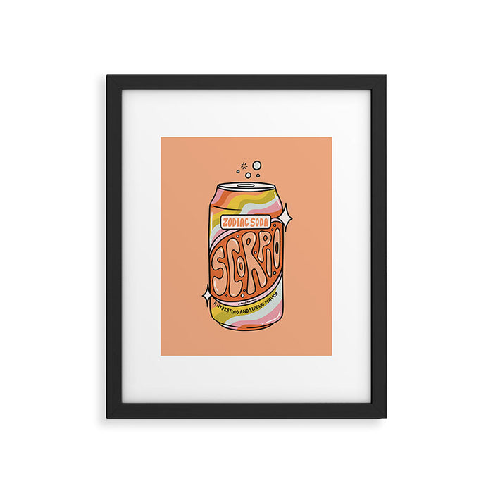 Scorpio Soda Framed Art Print Gallery Image 1