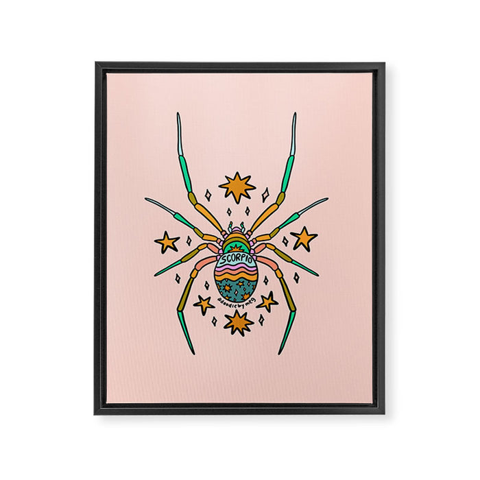 Scorpio Spider Framed Canvas Print Gallery Image 1