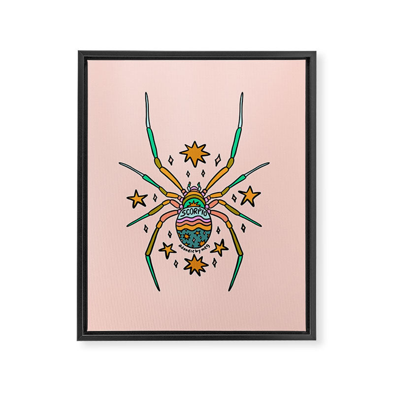 Scorpio Spider Framed Canvas Print Gallery Image 8