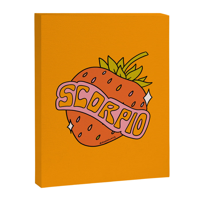 Scorpio Strawberry Canvas Print Gallery Image 1