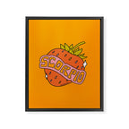 Scorpio Strawberry Framed Canvas Print Gallery Image 8