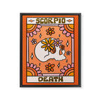 Scorpio Tarot Card Framed Canvas Print Gallery Image 8