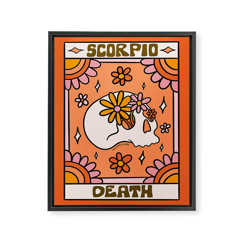 Scorpio Tarot Card Framed Canvas Print Gallery Image 8