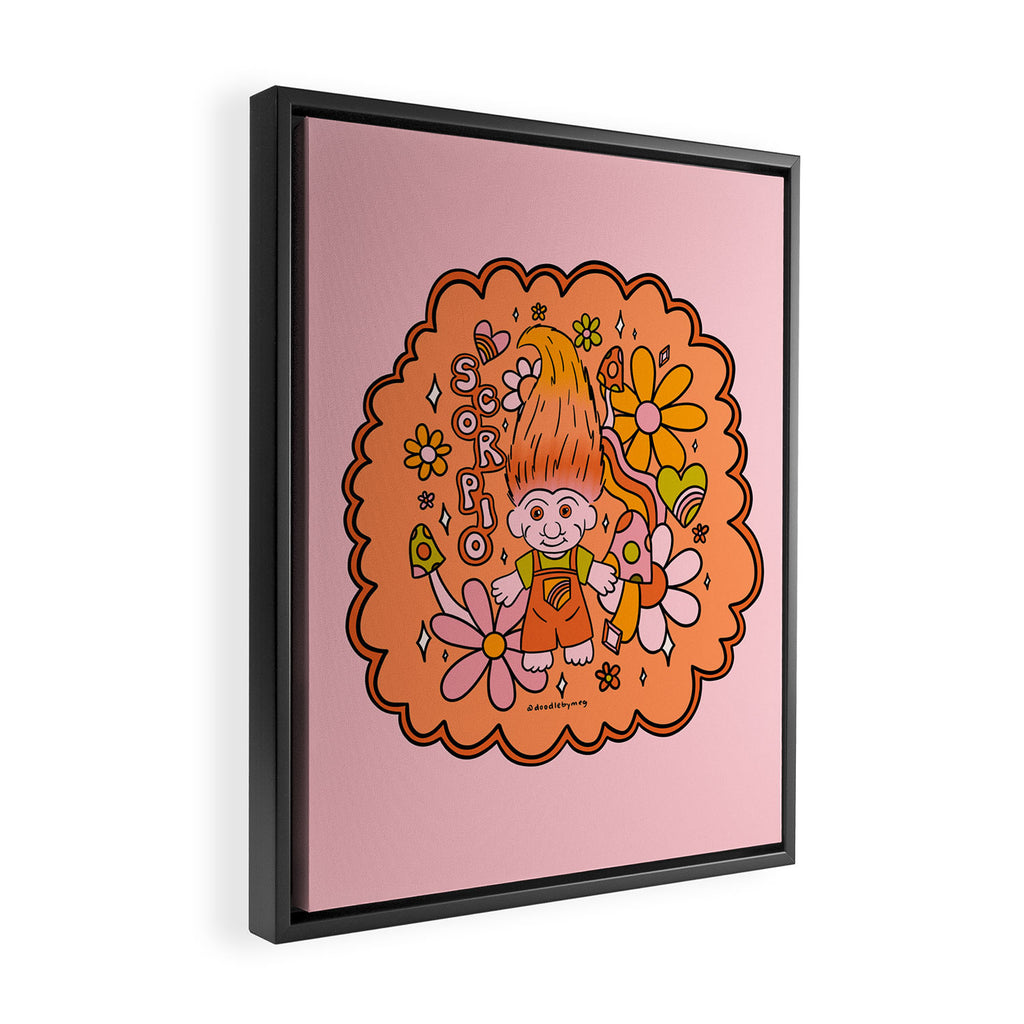Scorpio Troll Framed Canvas Print Gallery Image 2