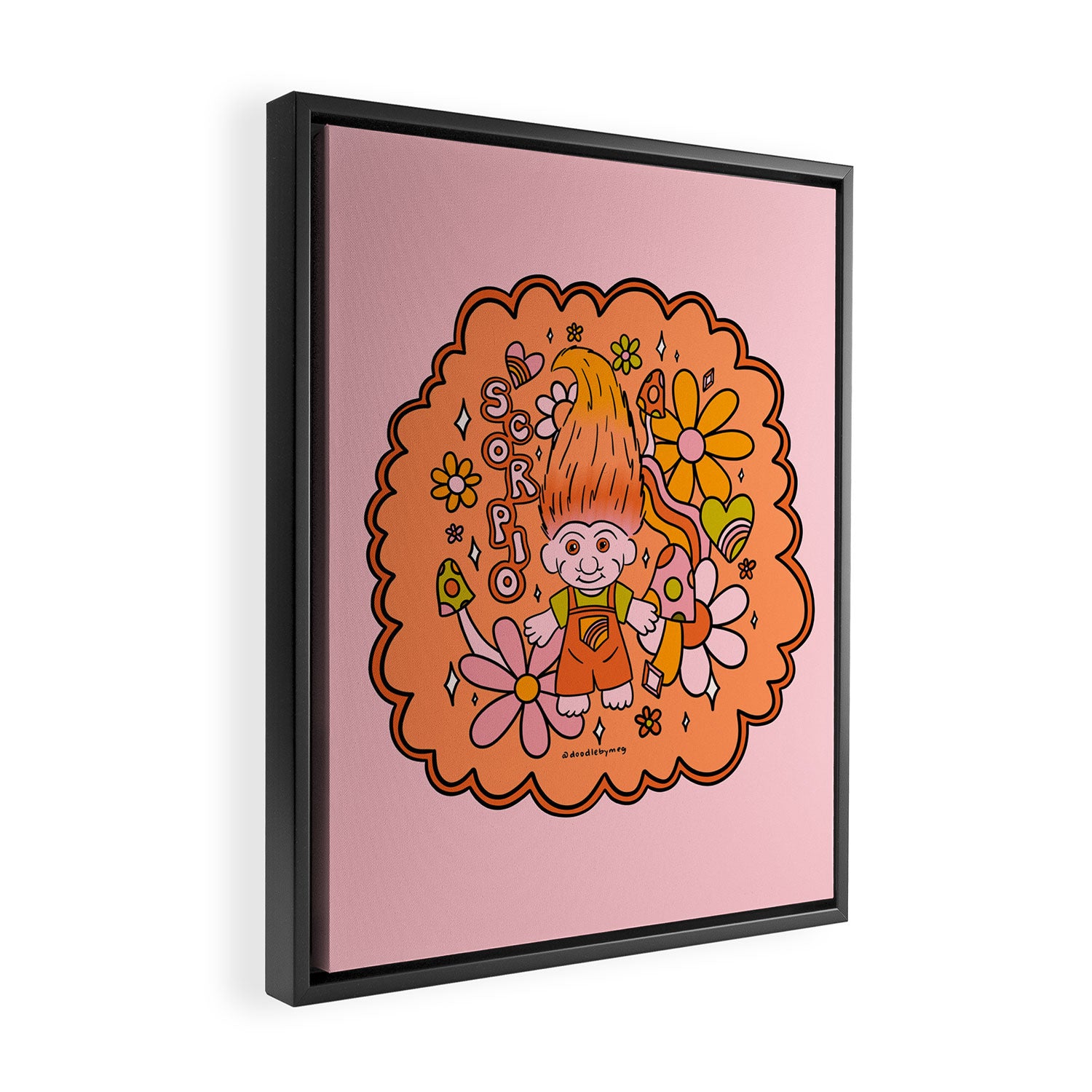 Scorpio Troll Framed Canvas Print Gallery Image 2