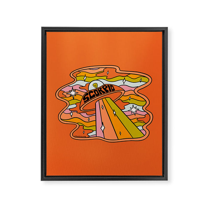 Scorpio UFO Framed Canvas Print Gallery Image 1
