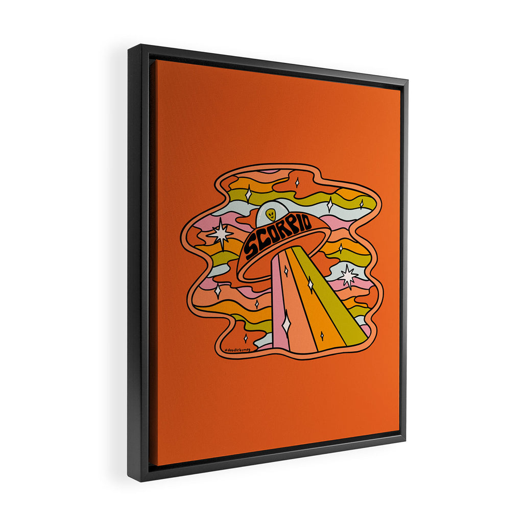 Scorpio UFO Framed Canvas Print Gallery Image 2