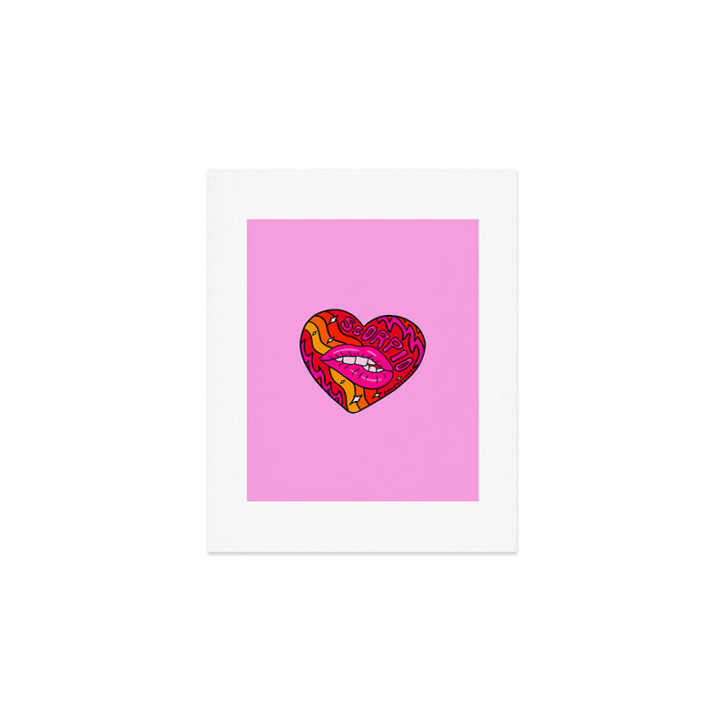 Scorpio Valentine Art Print Gallery Image 1