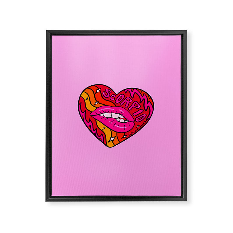 Scorpio Valentine Framed Canvas Print Gallery Image 8