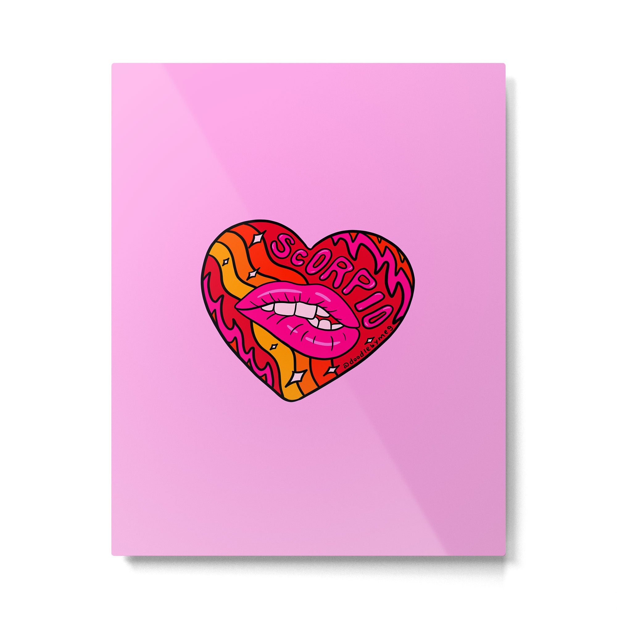 Scorpio Valentine Metal Print Gallery Image 6