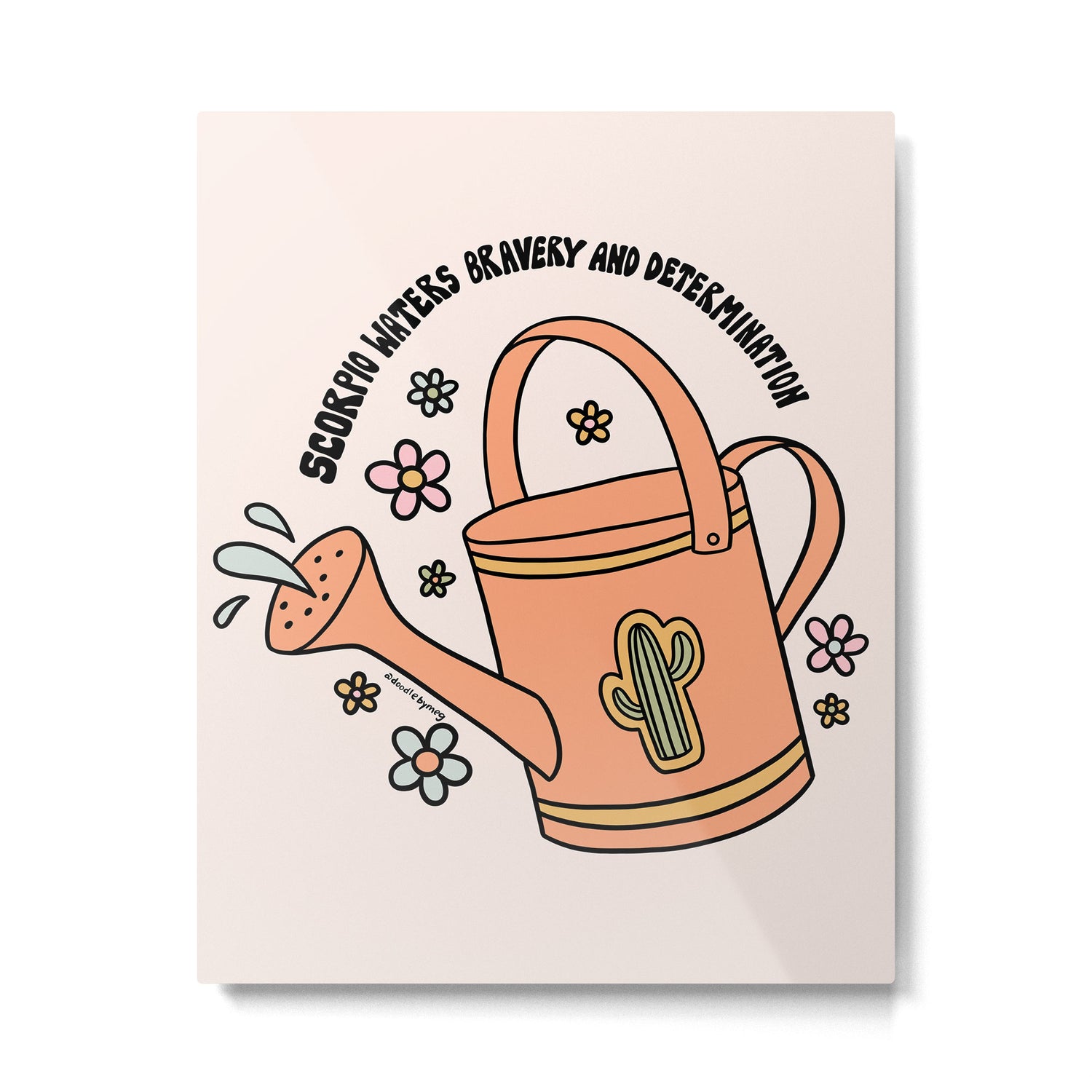 Scorpio Watering Can Metal Print Gallery Image 6