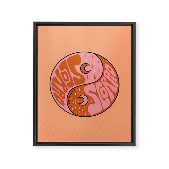 Scorpio Yin Yang Framed Canvas Print Gallery Image 1