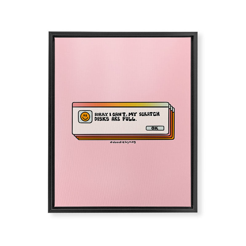 Scratch Disks Are Full Framed Canvas Print Gallery Image 8