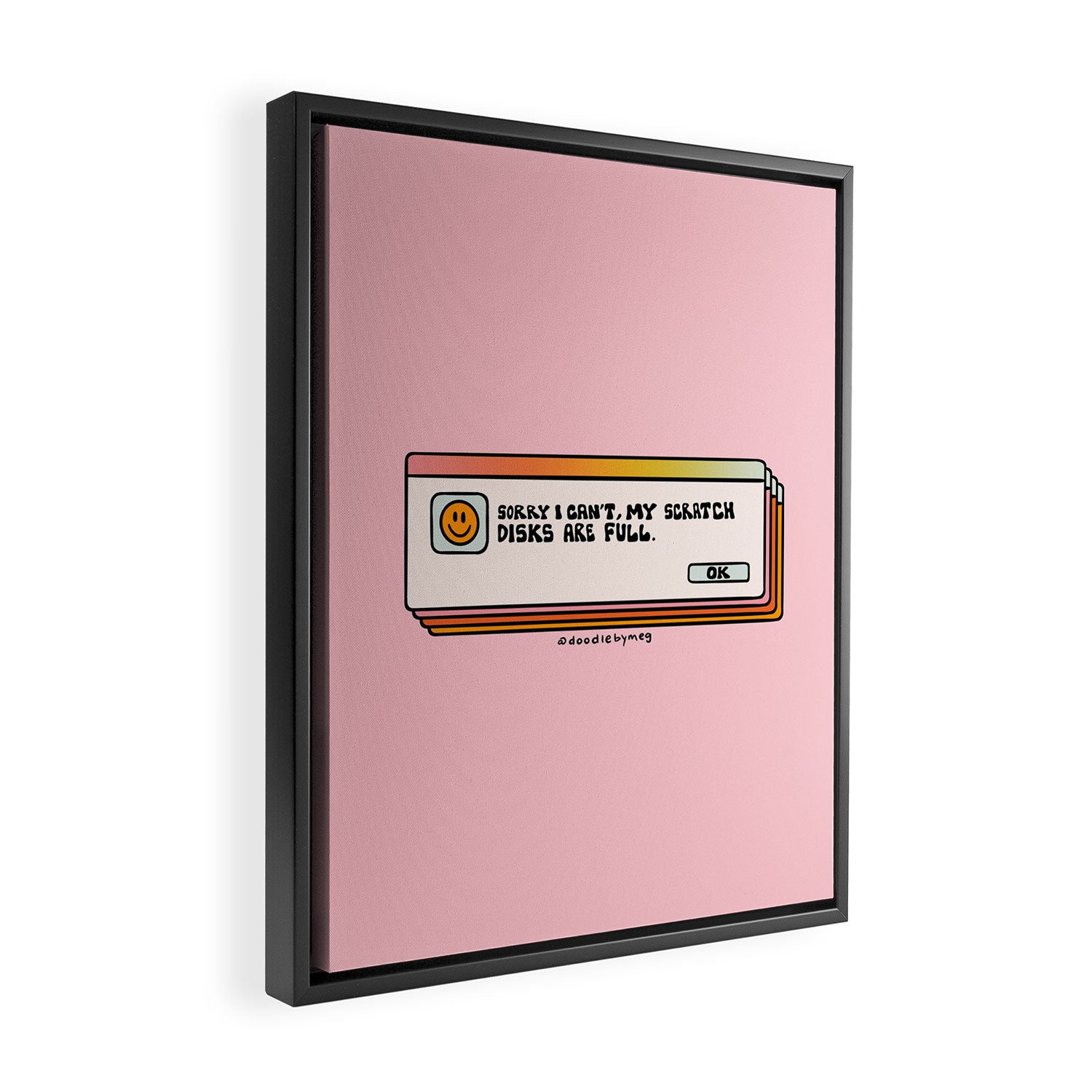 Scratch Disks Are Full Framed Canvas Print Gallery Image 2
