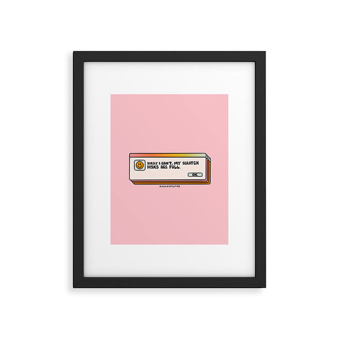 Scratch Disks Are Full Framed Art Print Gallery Image 1