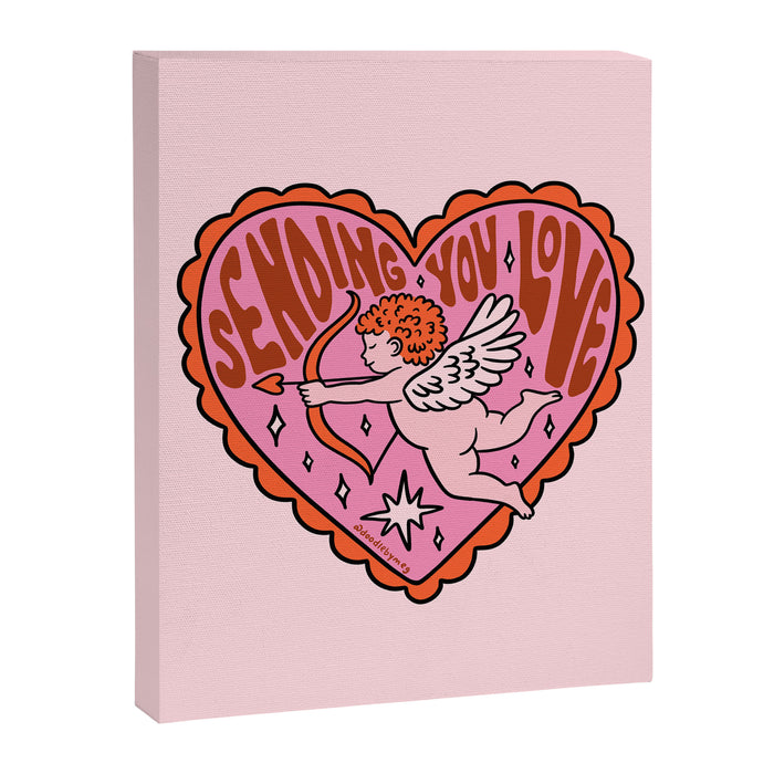 Sending You Love Cupid Canvas Print Gallery Image 1