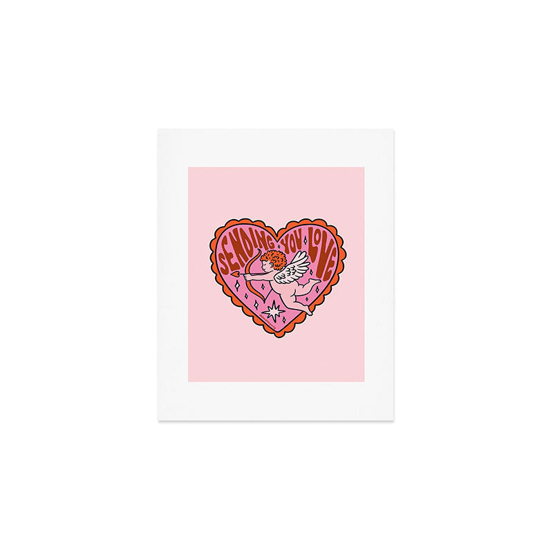 Sending You Love Cupid Art Print Gallery Image 1