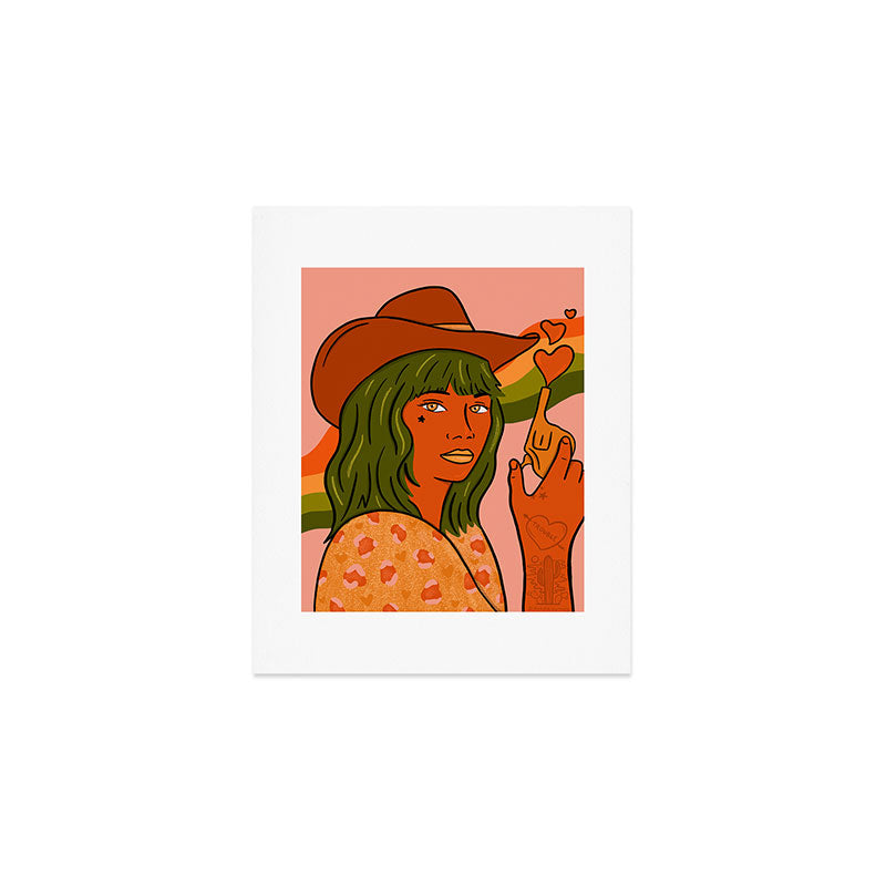 She's Trouble Art Print Gallery Image 1