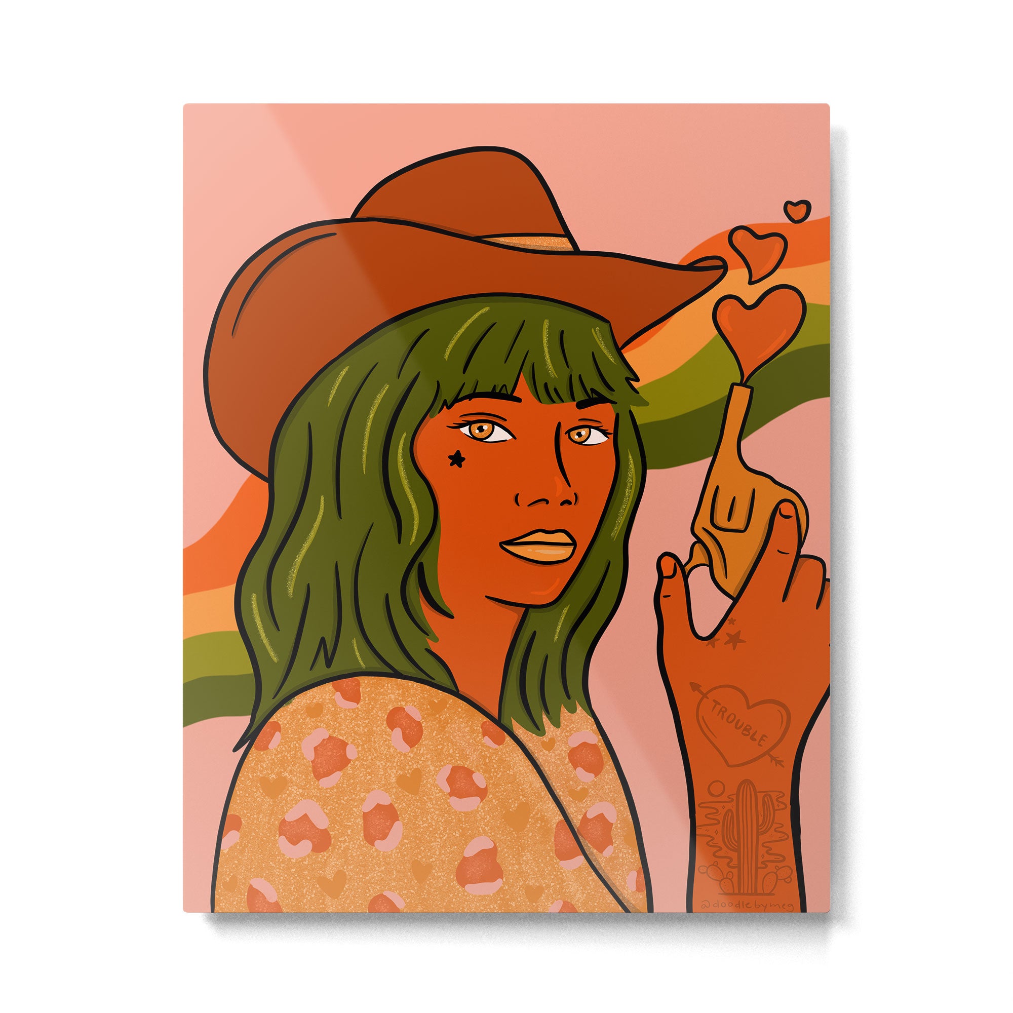 She's Trouble Metal Print Gallery Image 6