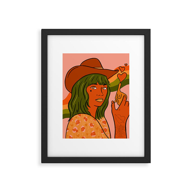 She's Trouble Framed Art Print Gallery Image 6