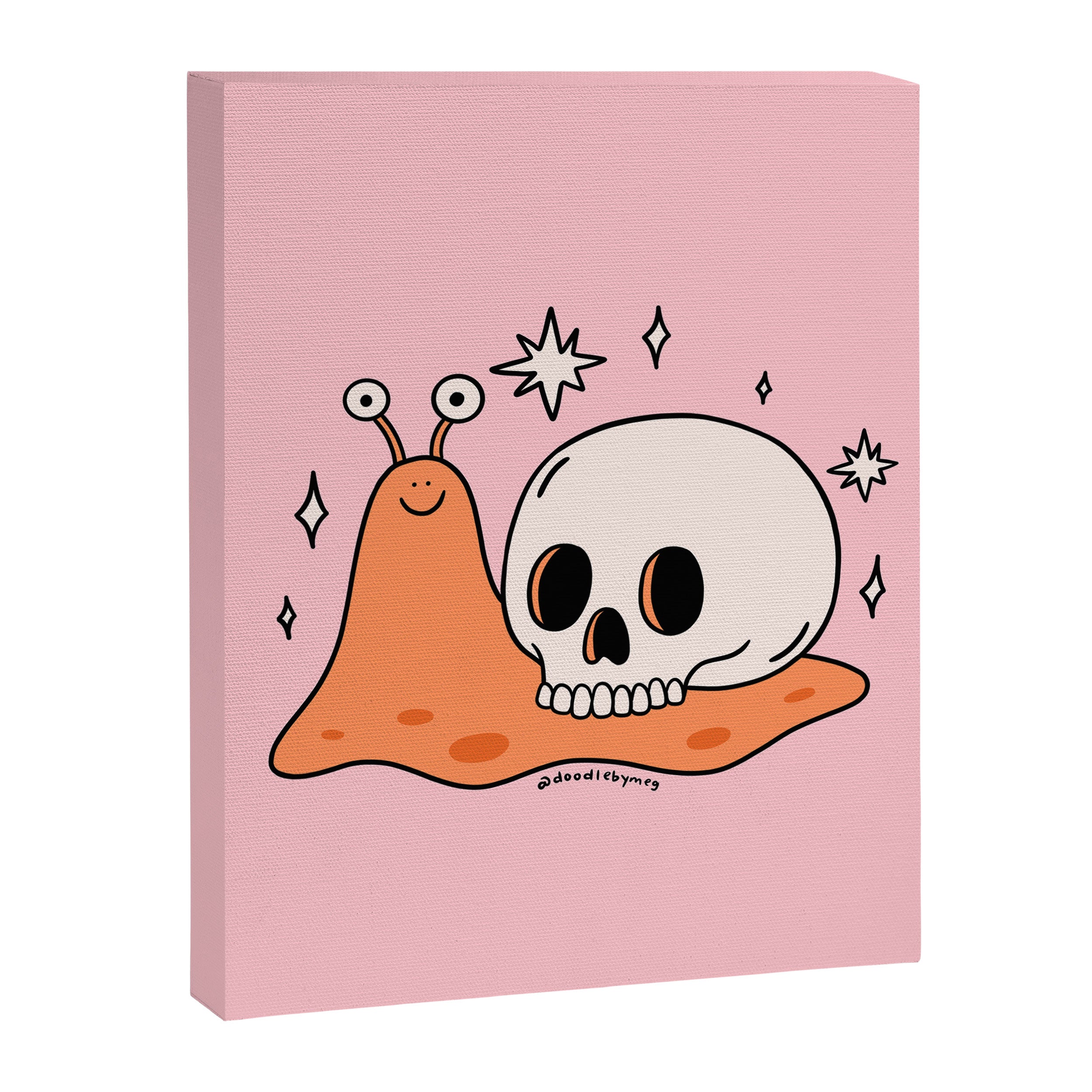 Skull Snail Canvas Print Gallery Image 8