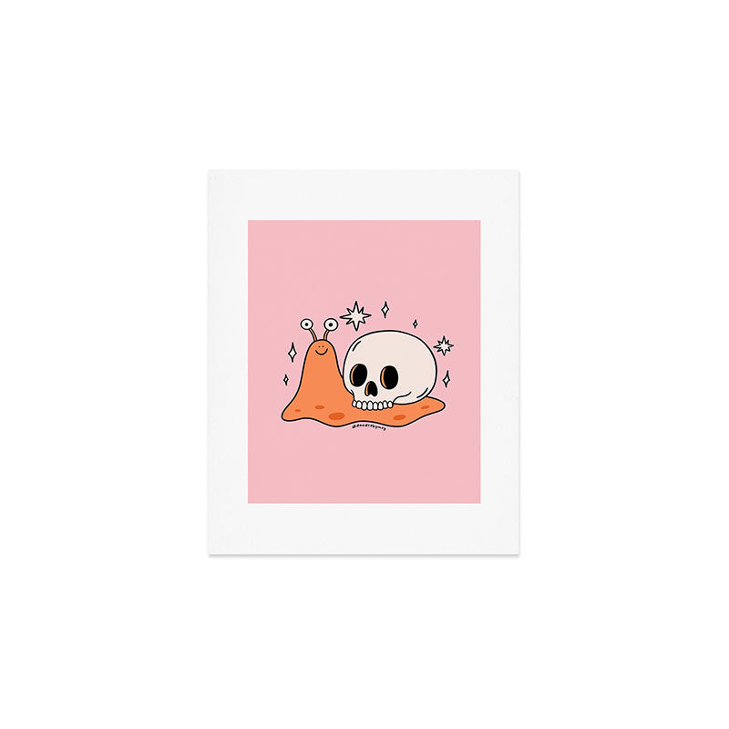 Skull Snail Art Print Gallery Image 1