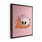 Skull Snail Framed Canvas Print Gallery Image 2