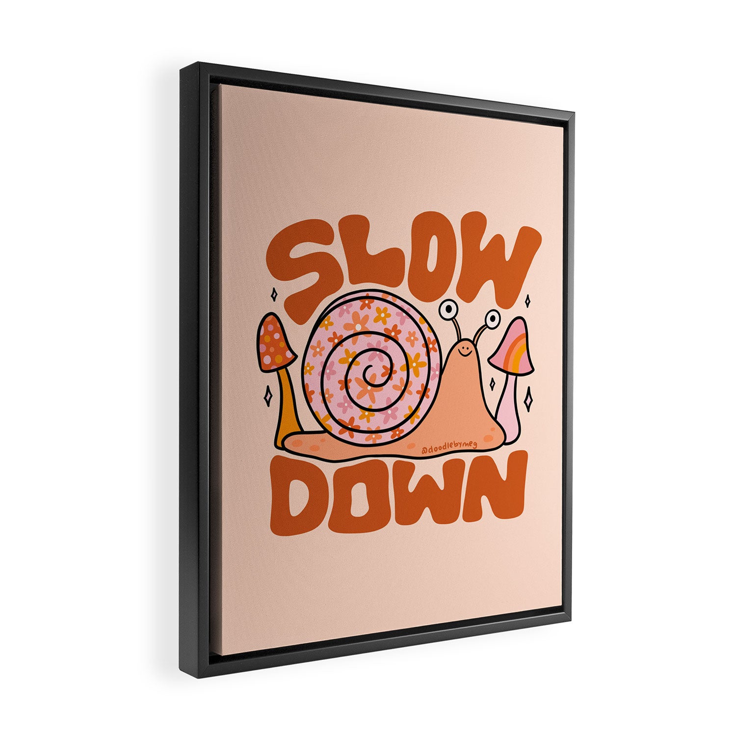 Slow Down Framed Canvas Print Gallery Image 2