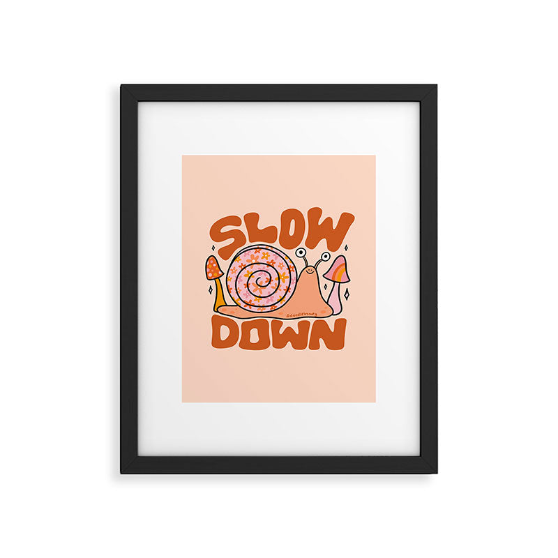 Slow Down Framed Art Print Gallery Image 6