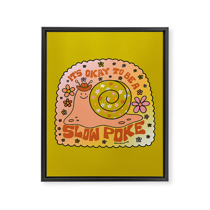 Slow Poke Framed Canvas Print Gallery Image 1