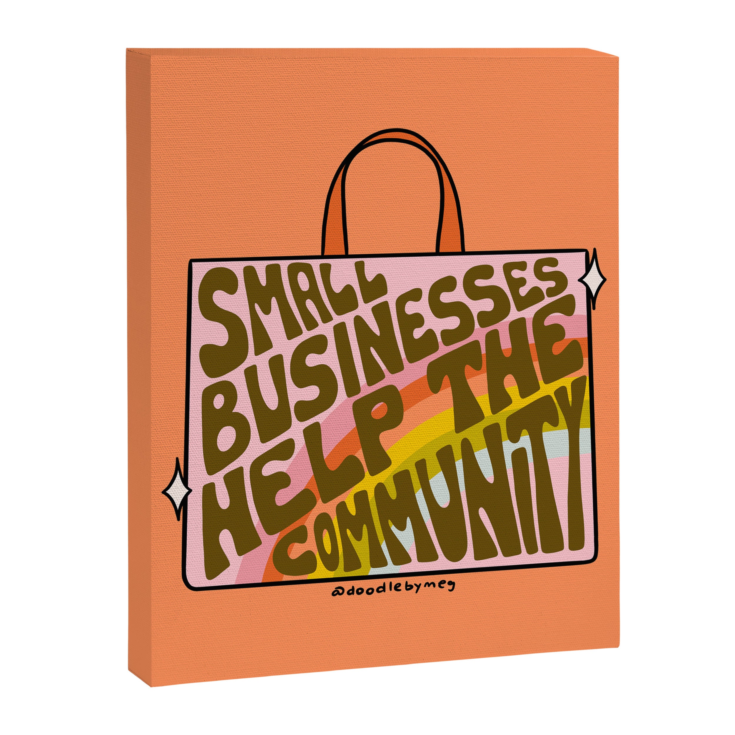 Small Businesses Help the Community Canvas Print Gallery Image 8