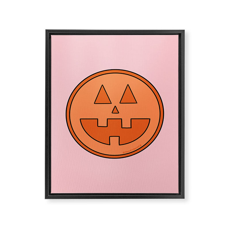 Smile Jack O Lantern Framed Canvas Print Gallery Image 8