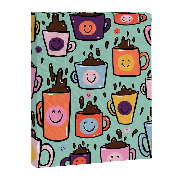 Smiley Coffee Canvas Print Gallery Image 1