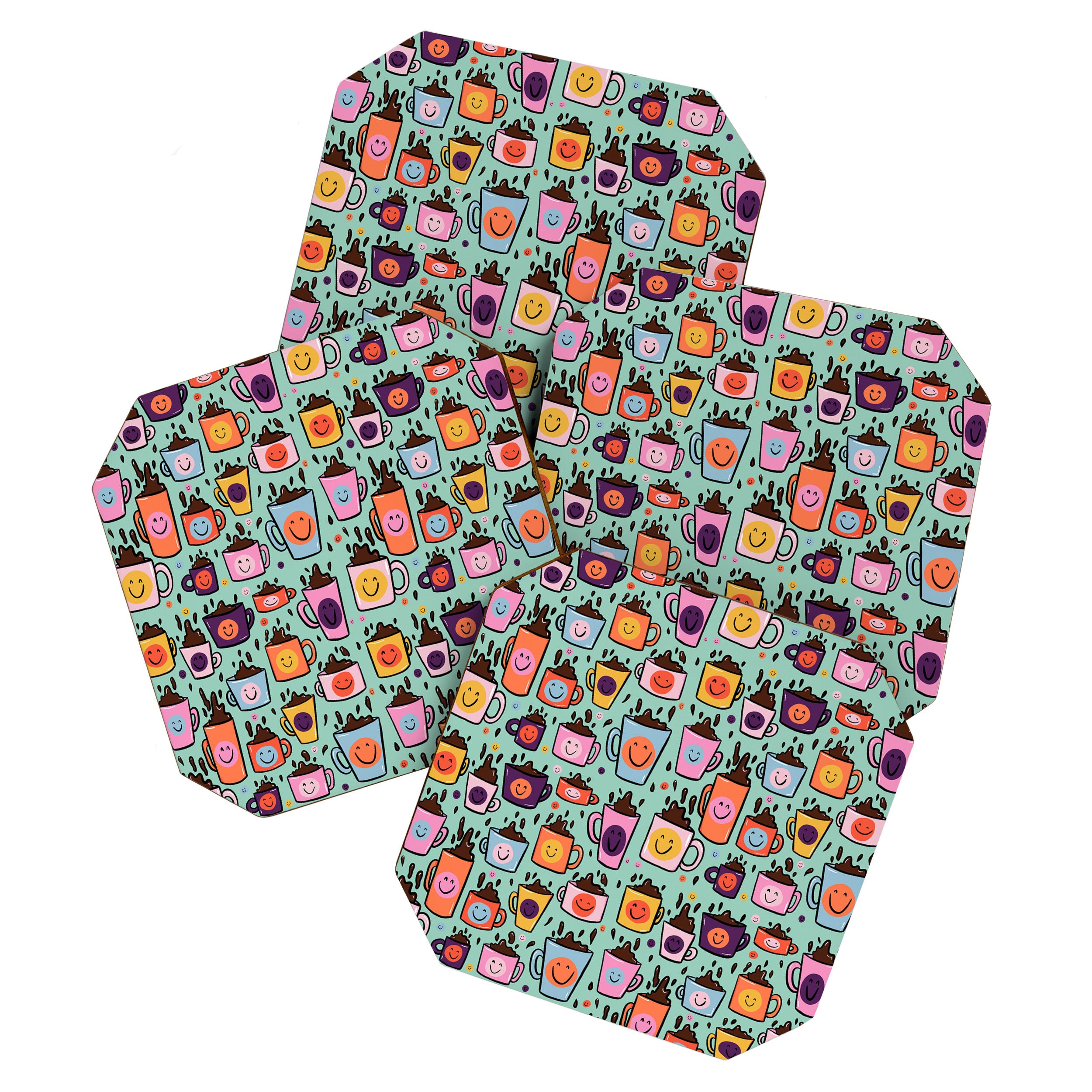 Smiley Coffee Coaster Gallery Image 1
