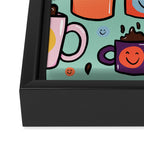 Smiley Coffee Framed Canvas Print Gallery Image 3