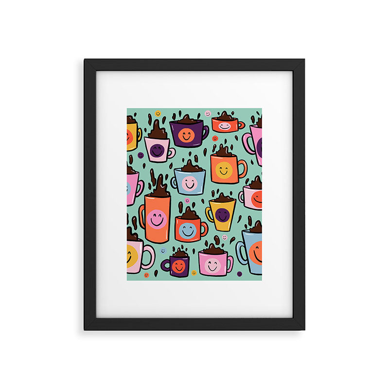 Smiley Coffee Framed Art Print Gallery Image 6