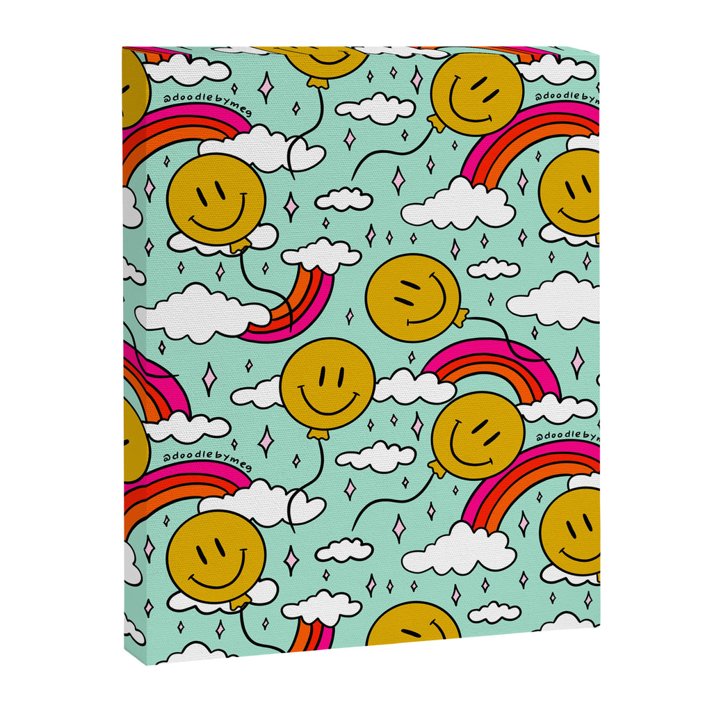 Smiley Face Balloon Print Canvas Print Gallery Image 8