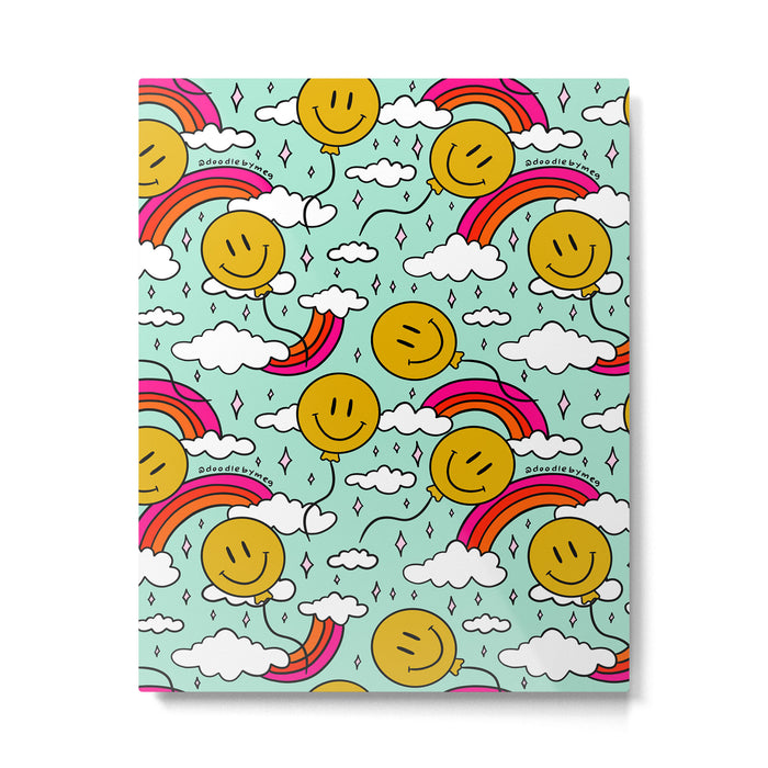 Smiley Face Balloon Print Metal Print Gallery Image 1