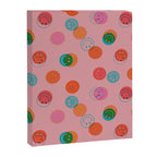 Smiley Face Stamp Print in Pink Canvas Print Gallery Image 8