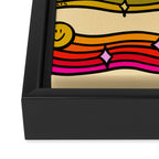 Smiley Print Framed Canvas Print Gallery Image 3