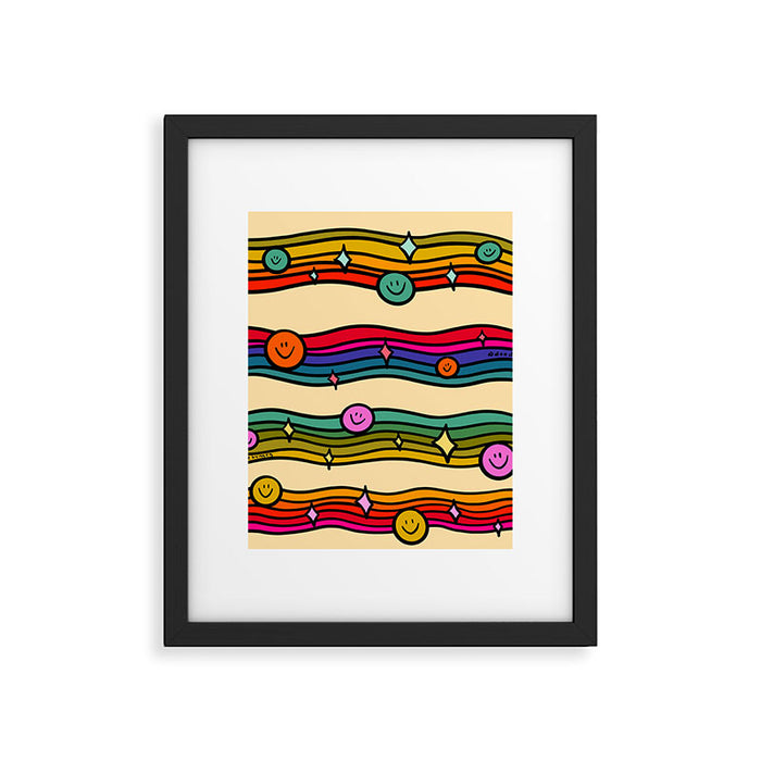 Smiley Print Framed Art Print Gallery Image 1