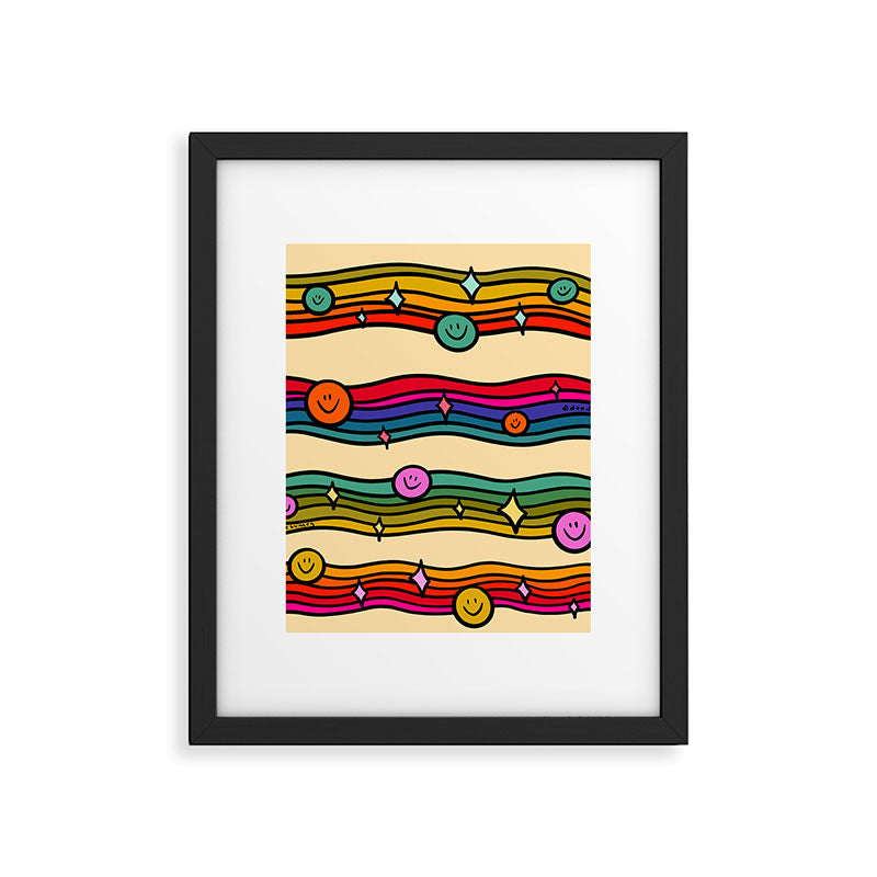Smiley Print Framed Art Print Gallery Image 6