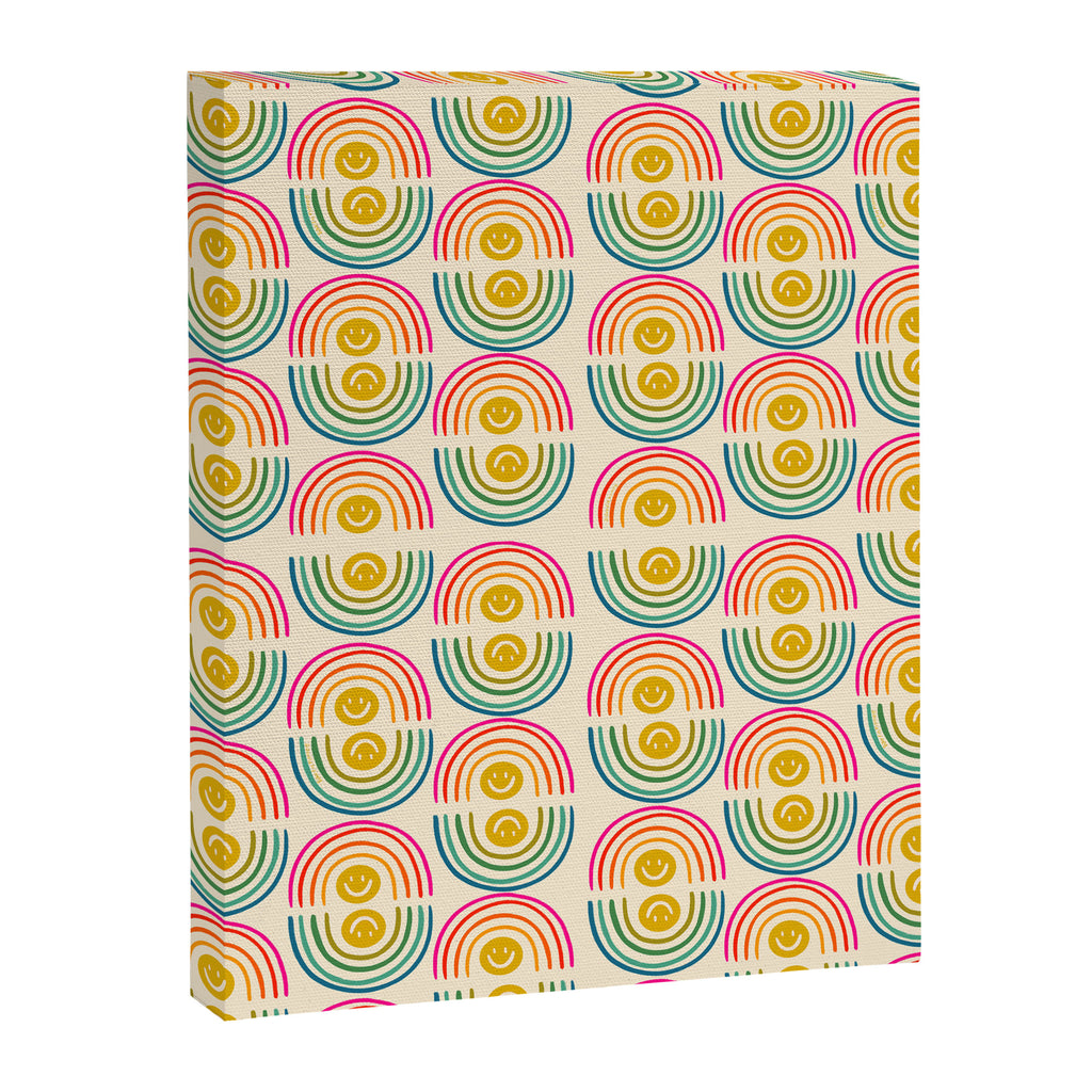 Smiley Rainbow Print Canvas Print Gallery Image 8