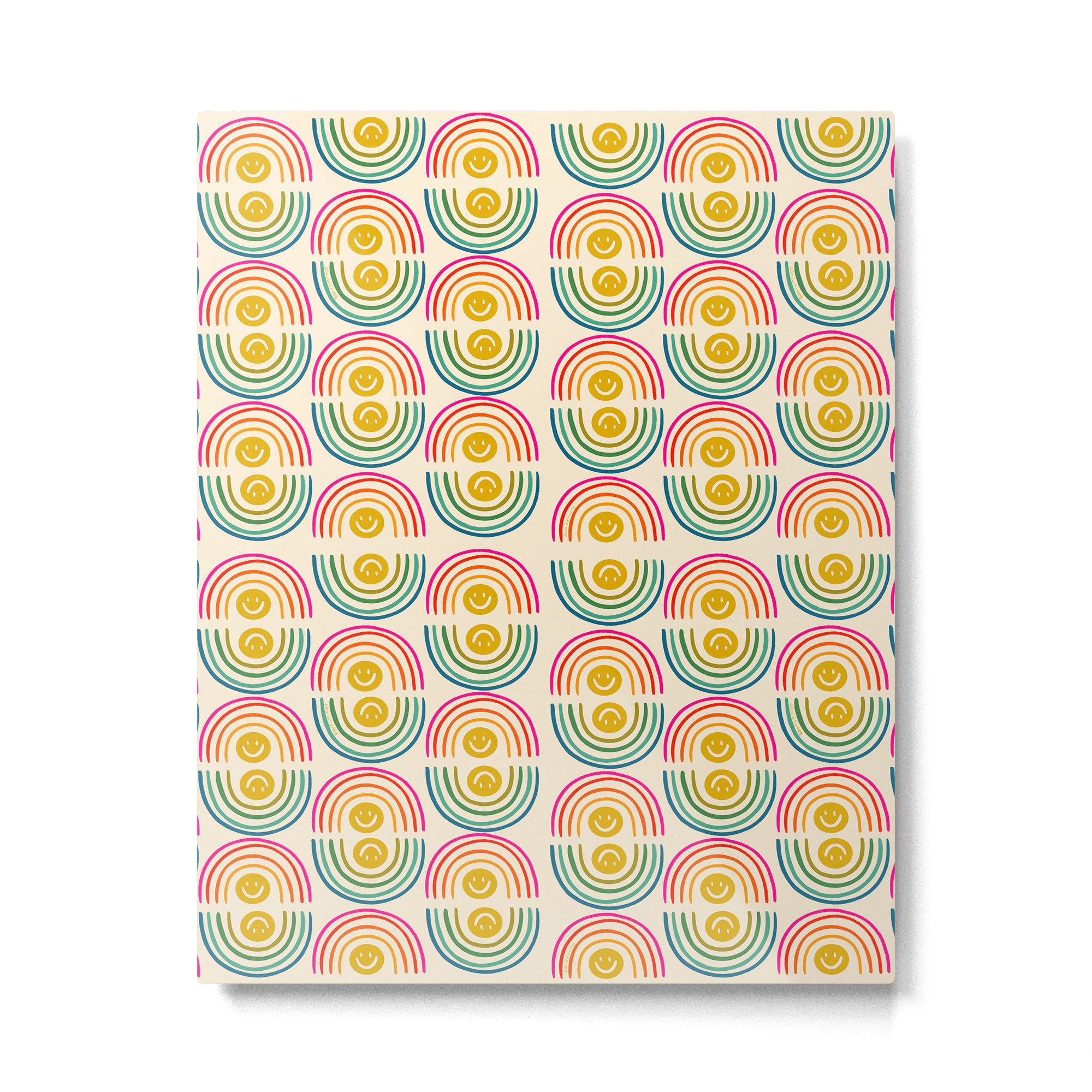 Smiley Rainbow Print Metal Print Gallery Image 6