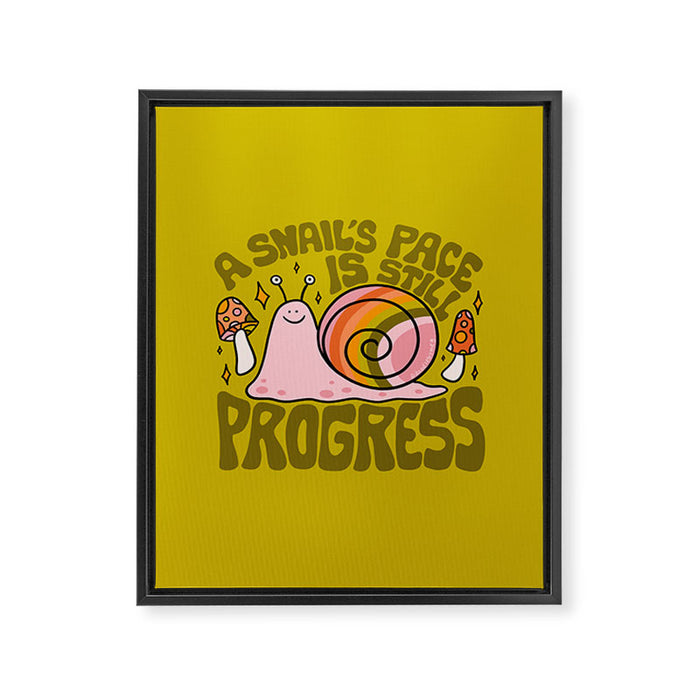 Snail Pace Framed Canvas Print Gallery Image 1
